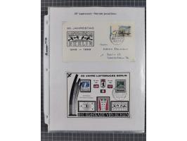 1946/90, interessante Sammlung “Luftpost” in Berlin mit frühen Erstflügen von und nach Berlin, Luftpost der Alliierten und we