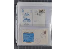 1946/90, interessante Sammlung “Luftpost” in Berlin mit frühen Erstflügen von und nach Berlin, Luftpost der Alliierten und we
