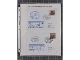 1946/90, interessante Sammlung “Luftpost” in Berlin mit frühen Erstflügen von und nach Berlin, Luftpost der Alliierten und we