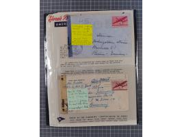 1946/90, interessante Sammlung “Luftpost” in Berlin mit frühen Erstflügen von und nach Berlin, Luftpost der Alliierten und we