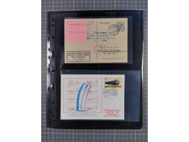 1946/90, interessante Sammlung “Luftpost” in Berlin mit frühen Erstflügen von und nach Berlin, Luftpost der Alliierten und we