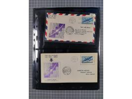 1946/90, interessante Sammlung “Luftpost” in Berlin mit frühen Erstflügen von und nach Berlin, Luftpost der Alliierten und we