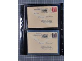 1946/90, interessante Sammlung “Luftpost” in Berlin mit frühen Erstflügen von und nach Berlin, Luftpost der Alliierten und we