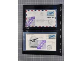 1946/90, interessante Sammlung “Luftpost” in Berlin mit frühen Erstflügen von und nach Berlin, Luftpost der Alliierten und we