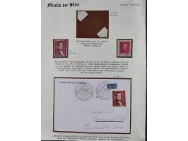 1930/60 (ca.), diverse Briefe und Karten aus bzw. nach Berlin, etwas Ausland, Zensuren usw., meist aus dem Bedarf. Dazu lose 