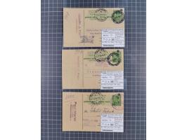 1941/44 (ca.), rund 70 Briefe, Karten und Ganzsachen (teilweise gelocht) fast ausschließlich Bedarfspost mit Einschreiben, Ze