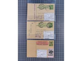 1941/44 (ca.), rund 70 Briefe, Karten und Ganzsachen (teilweise gelocht) fast ausschließlich Bedarfspost mit Einschreiben, Ze