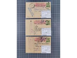 1941/44 (ca.), rund 70 Briefe, Karten und Ganzsachen (teilweise gelocht) fast ausschließlich Bedarfspost mit Einschreiben, Ze