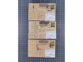 1941/44 (ca.), rund 70 Briefe, Karten und Ganzsachen (teilweise gelocht) fast ausschließlich Bedarfspost mit Einschreiben, Ze