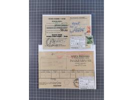 1941/44 (ca.), rund 70 Briefe, Karten und Ganzsachen (teilweise gelocht) fast ausschließlich Bedarfspost mit Einschreiben, Ze