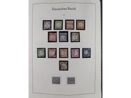 1872/1945, gestempelte Sammlung inkl. Dienstmarken ab Mi.-Nr. 1 mit schönem Brustschild-Teil, Mi.-Nr. 66 II (FA Jäschke-L. BP