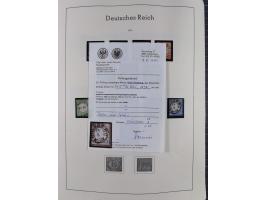 1872/1945, gestempelte Sammlung inkl. Dienstmarken ab Mi.-Nr. 1 mit schönem Brustschild-Teil, Mi.-Nr. 66 II (FA Jäschke-L. BP