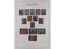 1872/1945, gestempelte Sammlung inkl. Dienstmarken ab Mi.-Nr. 1 mit schönem Brustschild-Teil, Mi.-Nr. 66 II (FA Jäschke-L. BP
