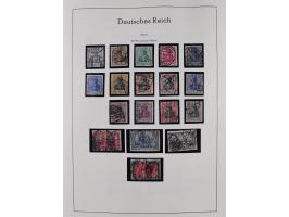 1872/1945, gestempelte Sammlung inkl. Dienstmarken ab Mi.-Nr. 1 mit schönem Brustschild-Teil, Mi.-Nr. 66 II (FA Jäschke-L. BP