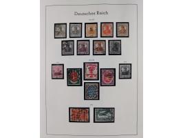 1872/1945, gestempelte Sammlung inkl. Dienstmarken ab Mi.-Nr. 1 mit schönem Brustschild-Teil, Mi.-Nr. 66 II (FA Jäschke-L. BP