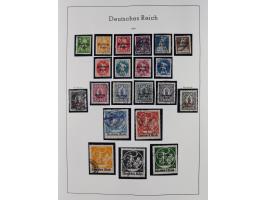 1872/1945, gestempelte Sammlung inkl. Dienstmarken ab Mi.-Nr. 1 mit schönem Brustschild-Teil, Mi.-Nr. 66 II (FA Jäschke-L. BP