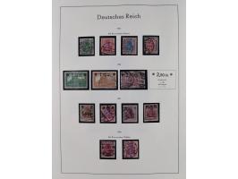 1872/1945, gestempelte Sammlung inkl. Dienstmarken ab Mi.-Nr. 1 mit schönem Brustschild-Teil, Mi.-Nr. 66 II (FA Jäschke-L. BP