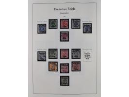 1872/1945, gestempelte Sammlung inkl. Dienstmarken ab Mi.-Nr. 1 mit schönem Brustschild-Teil, Mi.-Nr. 66 II (FA Jäschke-L. BP