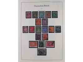 1872/1945, gestempelte Sammlung inkl. Dienstmarken ab Mi.-Nr. 1 mit schönem Brustschild-Teil, Mi.-Nr. 66 II (FA Jäschke-L. BP