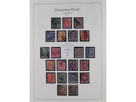 1872/1945, gestempelte Sammlung inkl. Dienstmarken ab Mi.-Nr. 1 mit schönem Brustschild-Teil, Mi.-Nr. 66 II (FA Jäschke-L. BP