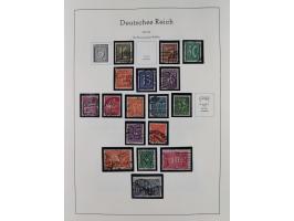 1872/1945, gestempelte Sammlung inkl. Dienstmarken ab Mi.-Nr. 1 mit schönem Brustschild-Teil, Mi.-Nr. 66 II (FA Jäschke-L. BP