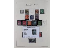 1872/1945, gestempelte Sammlung inkl. Dienstmarken ab Mi.-Nr. 1 mit schönem Brustschild-Teil, Mi.-Nr. 66 II (FA Jäschke-L. BP