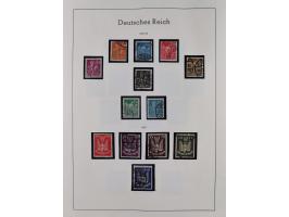 1872/1945, gestempelte Sammlung inkl. Dienstmarken ab Mi.-Nr. 1 mit schönem Brustschild-Teil, Mi.-Nr. 66 II (FA Jäschke-L. BP