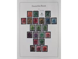 1872/1945, gestempelte Sammlung inkl. Dienstmarken ab Mi.-Nr. 1 mit schönem Brustschild-Teil, Mi.-Nr. 66 II (FA Jäschke-L. BP