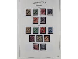 1872/1945, gestempelte Sammlung inkl. Dienstmarken ab Mi.-Nr. 1 mit schönem Brustschild-Teil, Mi.-Nr. 66 II (FA Jäschke-L. BP