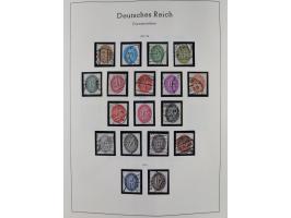 1872/1945, gestempelte Sammlung inkl. Dienstmarken ab Mi.-Nr. 1 mit schönem Brustschild-Teil, Mi.-Nr. 66 II (FA Jäschke-L. BP