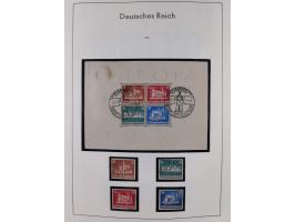 1872/1945, gestempelte Sammlung inkl. Dienstmarken ab Mi.-Nr. 1 mit schönem Brustschild-Teil, Mi.-Nr. 66 II (FA Jäschke-L. BP