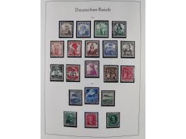 1872/1945, gestempelte Sammlung inkl. Dienstmarken ab Mi.-Nr. 1 mit schönem Brustschild-Teil, Mi.-Nr. 66 II (FA Jäschke-L. BP