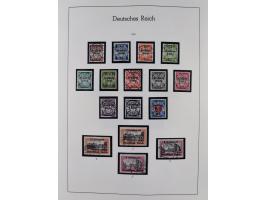1872/1945, gestempelte Sammlung inkl. Dienstmarken ab Mi.-Nr. 1 mit schönem Brustschild-Teil, Mi.-Nr. 66 II (FA Jäschke-L. BP
