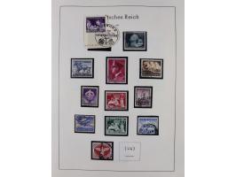 1872/1945, gestempelte Sammlung inkl. Dienstmarken ab Mi.-Nr. 1 mit schönem Brustschild-Teil, Mi.-Nr. 66 II (FA Jäschke-L. BP