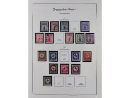 1872/1945, gestempelte Sammlung inkl. Dienstmarken ab Mi.-Nr. 1 mit schönem Brustschild-Teil, Mi.-Nr. 66 II (FA Jäschke-L. BP