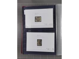 1843/1940 (ca.) kleine Partie im Steckbuch, dabei Brasilien Mi. 1 und Paar Mi. 6, Sperati-Fälschung Zürich 2, Penny Black, Al