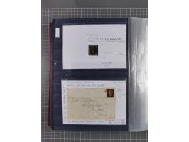 1843/1940 (ca.) kleine Partie im Steckbuch, dabei Brasilien Mi. 1 und Paar Mi. 6, Sperati-Fälschung Zürich 2, Penny Black, Al