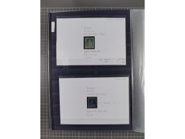 1843/1940 (ca.) kleine Partie im Steckbuch, dabei Brasilien Mi. 1 und Paar Mi. 6, Sperati-Fälschung Zürich 2, Penny Black, Al