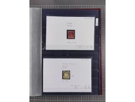 1843/1940 (ca.) kleine Partie im Steckbuch, dabei Brasilien Mi. 1 und Paar Mi. 6, Sperati-Fälschung Zürich 2, Penny Black, Al