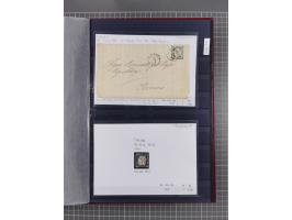 1843/1940 (ca.) kleine Partie im Steckbuch, dabei Brasilien Mi. 1 und Paar Mi. 6, Sperati-Fälschung Zürich 2, Penny Black, Al