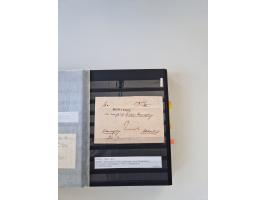 SIGMARINGEN: 1823/2000 (ca.), Heimatssammlung &nbsp;in 14 Steckbüchern, mit einigen hundert Briefen, Karten und Ganzsachen (v