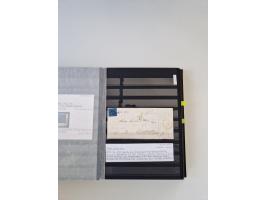 SIGMARINGEN: 1823/2000 (ca.), Heimatssammlung &nbsp;in 14 Steckbüchern, mit einigen hundert Briefen, Karten und Ganzsachen (v