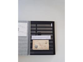 SIGMARINGEN: 1823/2000 (ca.), Heimatssammlung &nbsp;in 14 Steckbüchern, mit einigen hundert Briefen, Karten und Ganzsachen (v