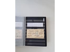 SIGMARINGEN: 1823/2000 (ca.), Heimatssammlung &nbsp;in 14 Steckbüchern, mit einigen hundert Briefen, Karten und Ganzsachen (v