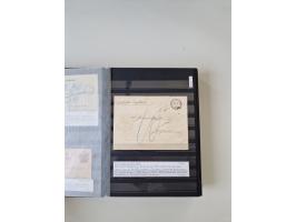 SIGMARINGEN: 1823/2000 (ca.), Heimatssammlung &nbsp;in 14 Steckbüchern, mit einigen hundert Briefen, Karten und Ganzsachen (v