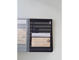 SIGMARINGEN: 1823/2000 (ca.), Heimatssammlung &nbsp;in 14 Steckbüchern, mit einigen hundert Briefen, Karten und Ganzsachen (v