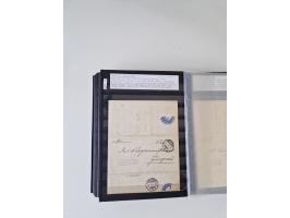 SIGMARINGEN: 1823/2000 (ca.), Heimatssammlung &nbsp;in 14 Steckbüchern, mit einigen hundert Briefen, Karten und Ganzsachen (v