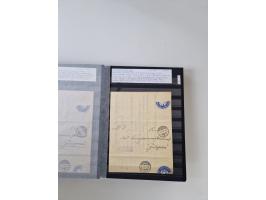 SIGMARINGEN: 1823/2000 (ca.), Heimatssammlung &nbsp;in 14 Steckbüchern, mit einigen hundert Briefen, Karten und Ganzsachen (v