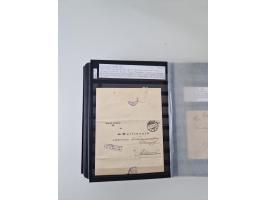 SIGMARINGEN: 1823/2000 (ca.), Heimatssammlung &nbsp;in 14 Steckbüchern, mit einigen hundert Briefen, Karten und Ganzsachen (v