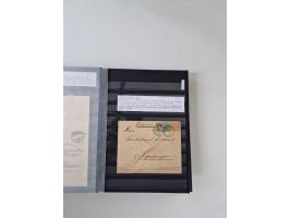 SIGMARINGEN: 1823/2000 (ca.), Heimatssammlung &nbsp;in 14 Steckbüchern, mit einigen hundert Briefen, Karten und Ganzsachen (v